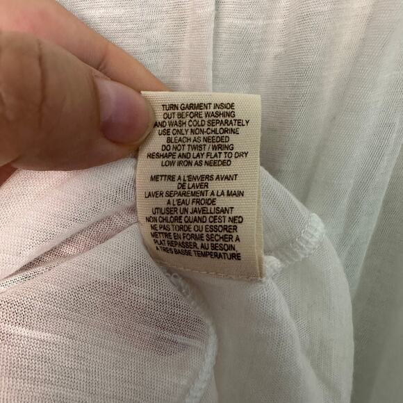 Free People White and Turquoise Blouse - Picture 8 of 9